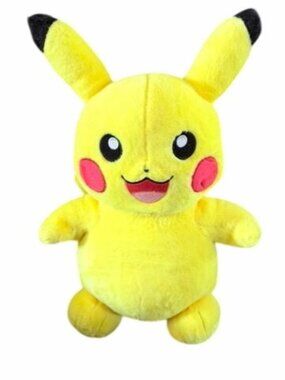 Large Pikachu Plush Toy Pokemon Yellow & Black Soft Stuffed Animal 16 Inches